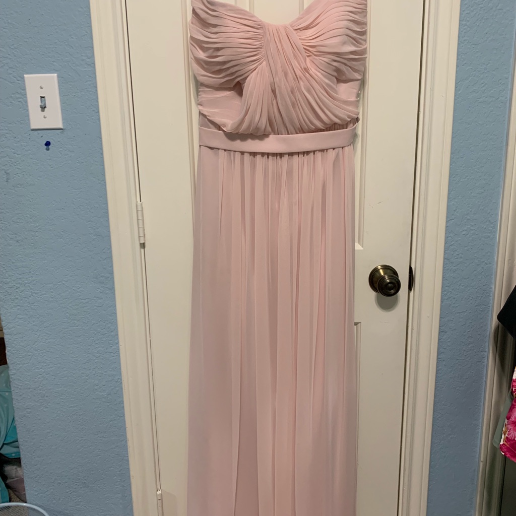 Dessy Blush Bridesmaid Dress